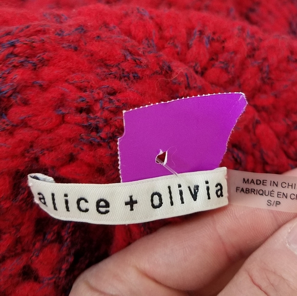 Alice + Olivia Otis Open Knit Sweater S Nwot - Picture 7 of 14